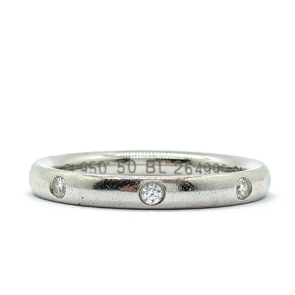 Van Cleef and Arpels Ring Infini Etoile Diamond Platinum Size 5 3/8